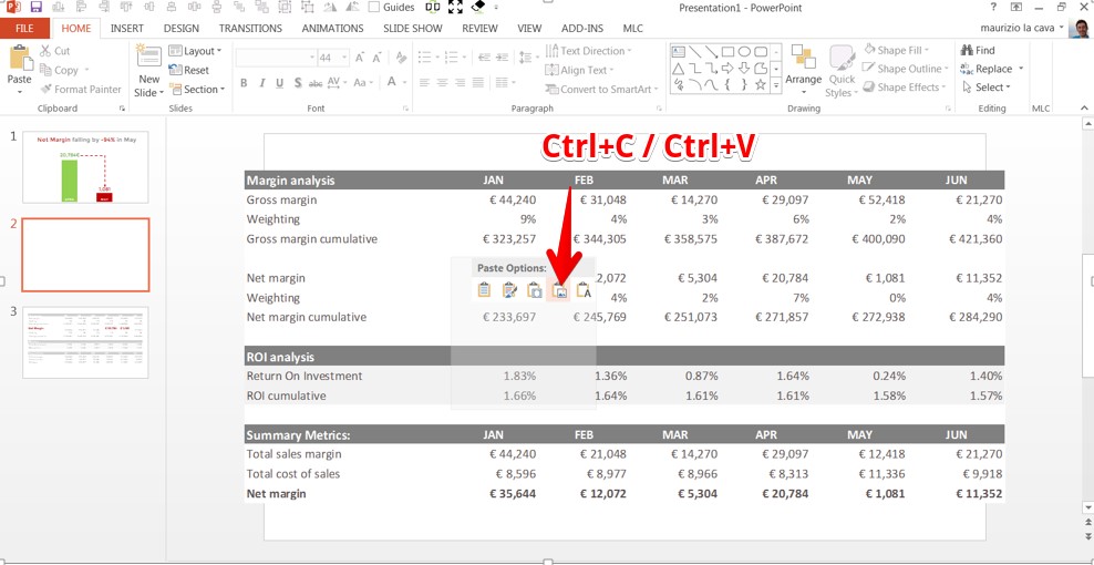 cool powerpoint tables