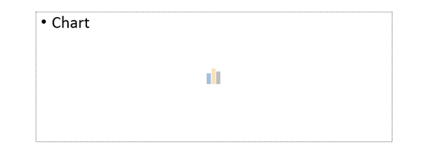 Chart placeholder in Slide Master