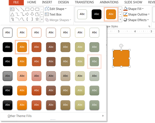 Applying color combinations in PowerPoint Slide Master