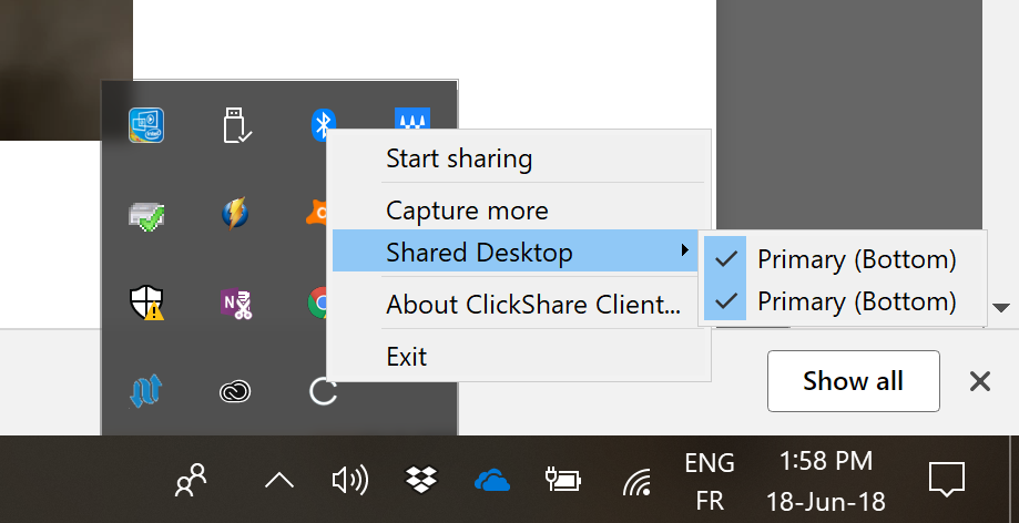 enable powerpoint presenter view using clickshare