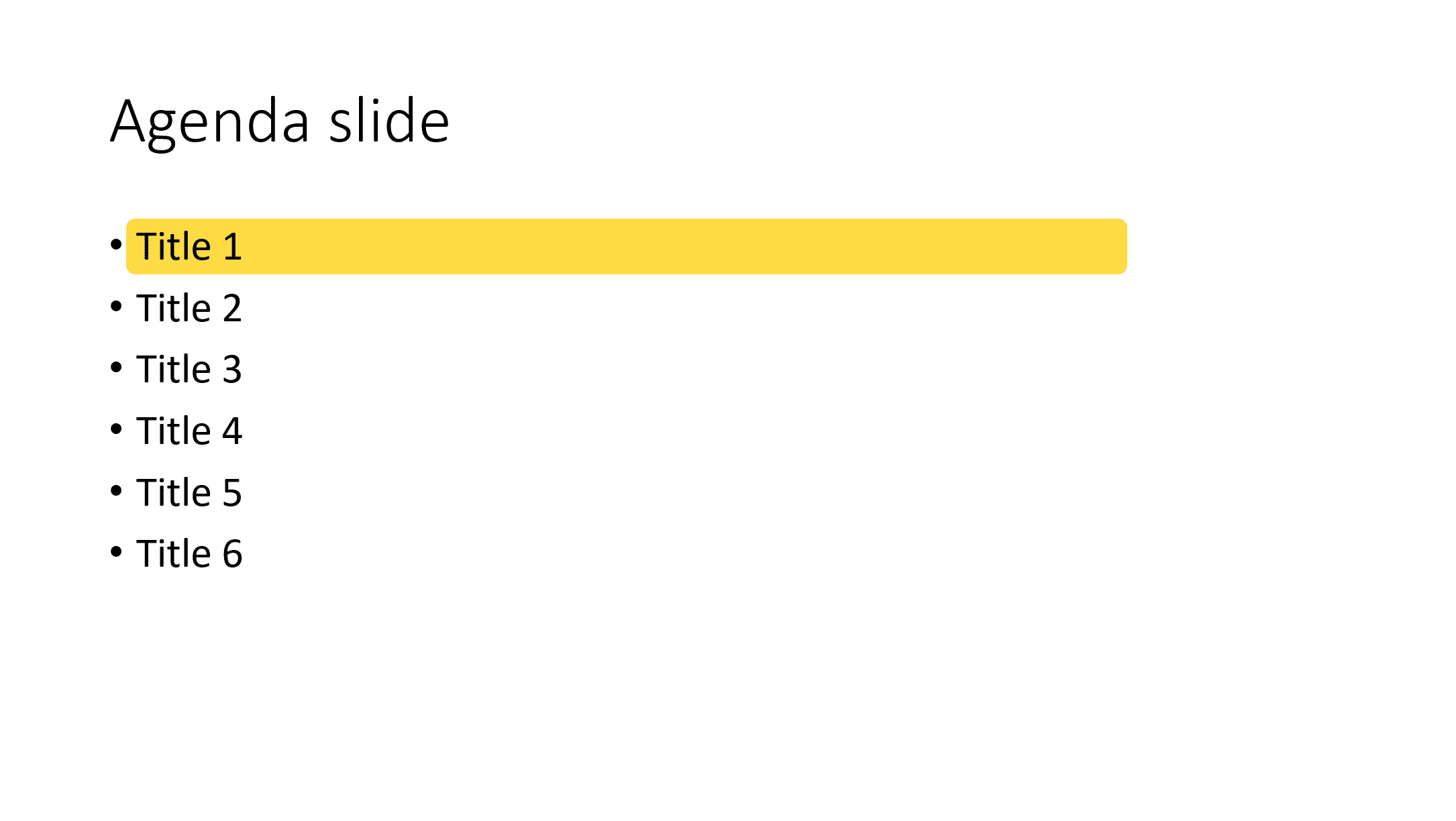 Table of Contents in PowerPoint | Maurizio la Cava