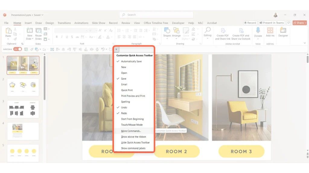 Comandi di distribuzione di MLC PowerPoint Add-in