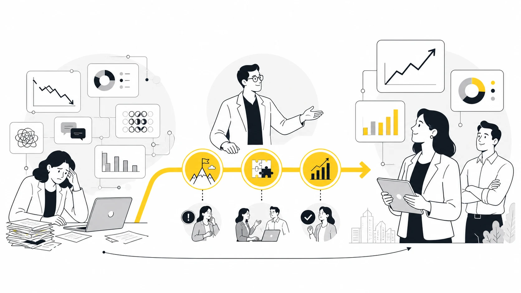 The story connects the initial customer problem to a measurable business outcome.